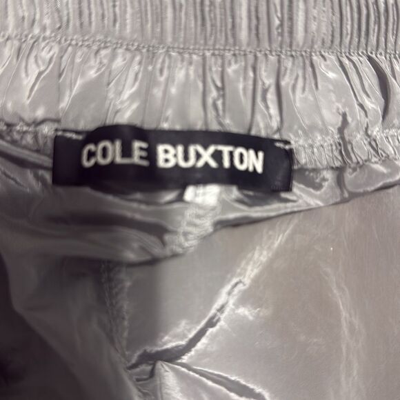 Cole Buxton Nylon Track Pants Silver Metallic Size Large - Picture 8 of 9